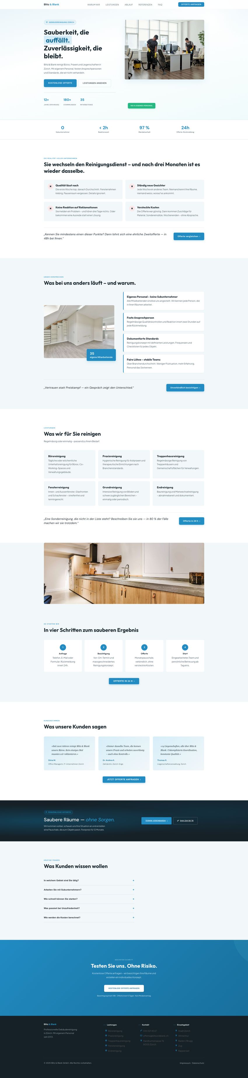 Designbeispiel Reinigung
